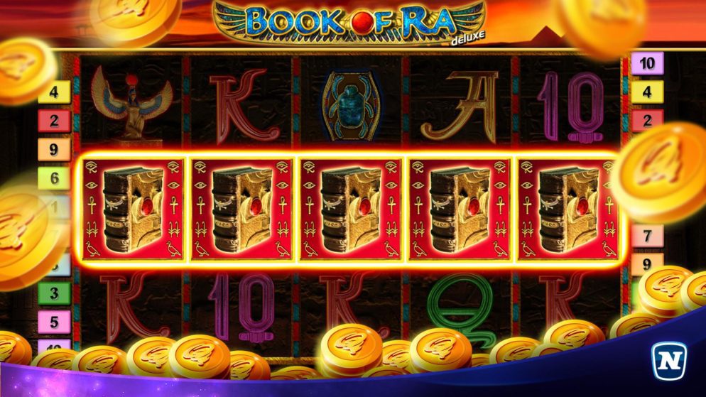 Slot Machines Book of Ra deluxe 10 live dealer baccarat
