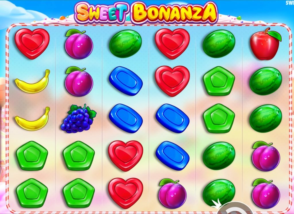 Izgled igre Sweet Bonanza