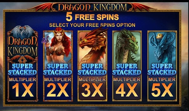 Bonusi u igri Dragon Kingdom