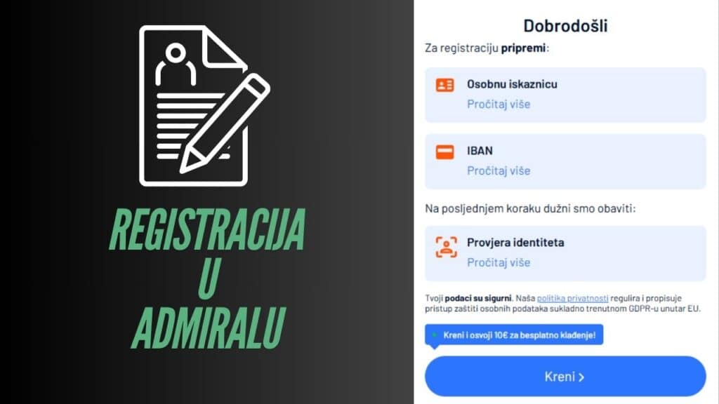 registracija u admiralu