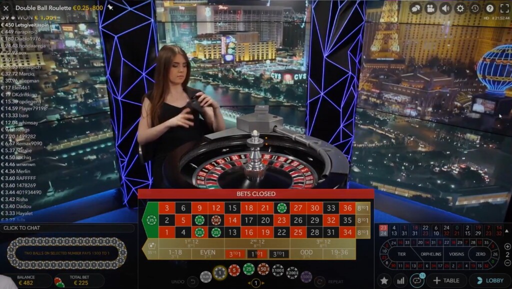 Double Ball Roulette isplate