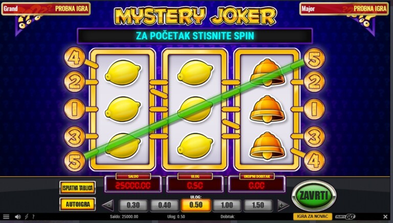 Isplatne linije Mystery Joker