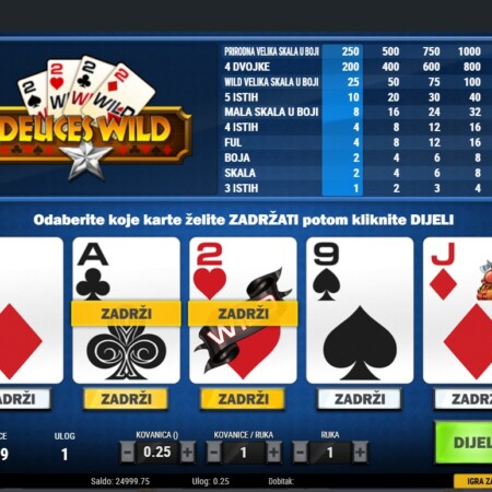 Deuces Wild – video poker koji se igra s džoker dvojkom