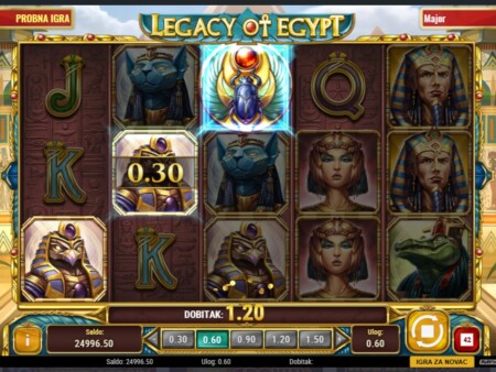 Legacy of Egypt – kako igrati jackpot slot uz pomoć besplatnih vrtnji