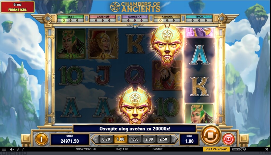 Chambers of Ancients bonus igra