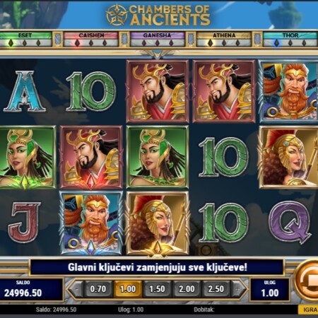 Chambers of Ancients slot – sve o RTP-u, značajkama i lovu na jackpot