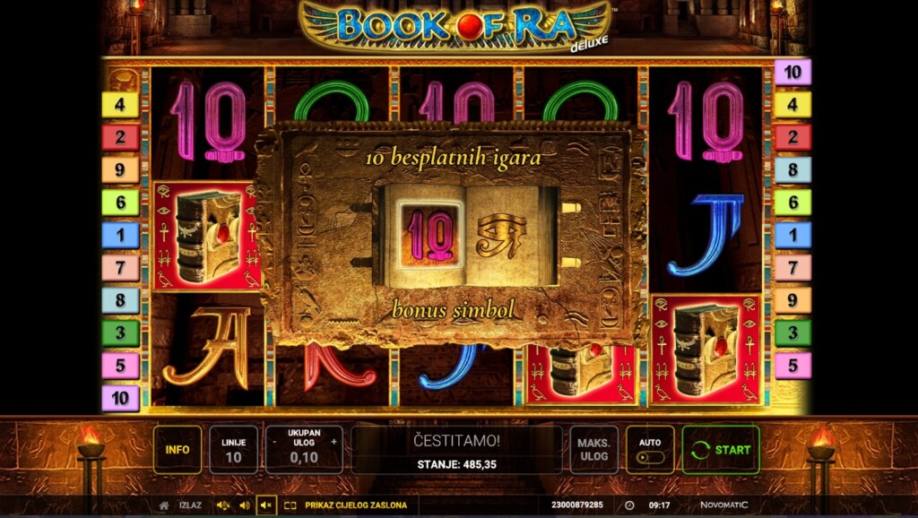 Book of Ra Deluxe besplatne vrtnje