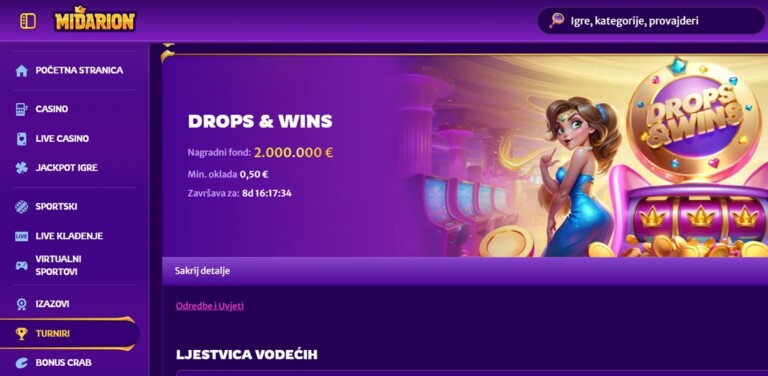 Midarion Drops & Wins turnir