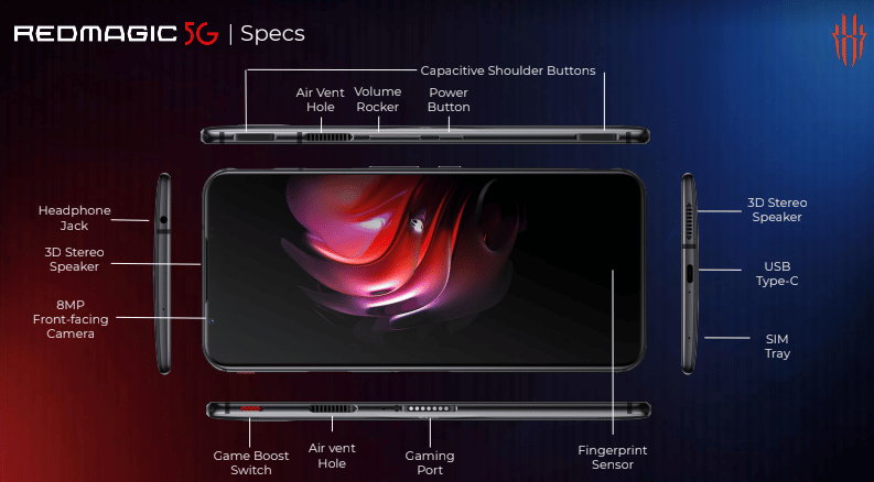 RedMagic 5G pametni telefon za igranje Android igara
