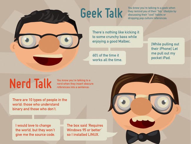 Geek Vs Nerd INFOGRAFIKA 