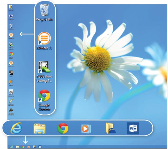 Desktop nudi poznate prečace