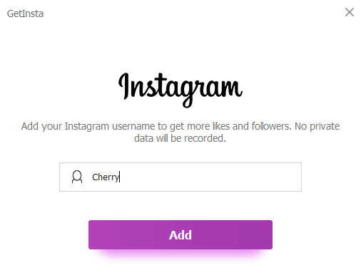 Dodavanje Instagram računa u aplikaciju GetInsta