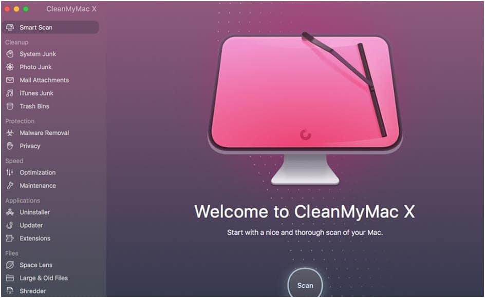 CleanMyMac X aplikacija za macOS