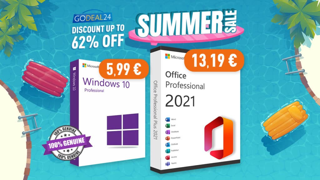 Godeal24 ljetna rasprodaja: Windows 10 Pro za samo 5,99 eura i još mnogo toga…