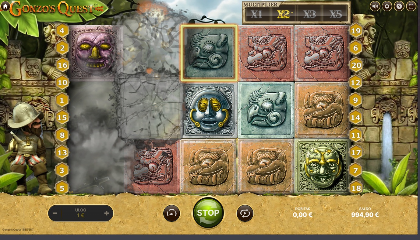 Slotovi s množiteljima Gonzo's Quest