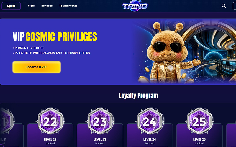 Trino Casino loyalty program