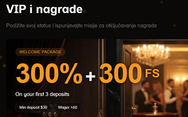 Taboobet VIP program: 300 % + 300 FS