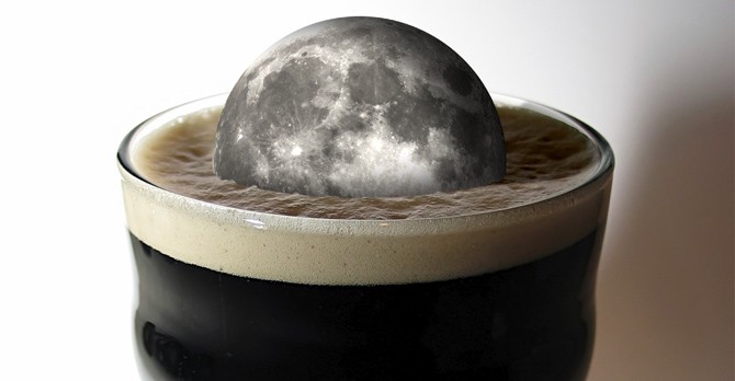 Credit: NASA (moon), iStock (beer glass), edit by Ian O’Neill/Discovery News