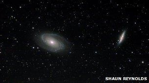 Galaksije Cigar i Bodes udaljene 12 milijuna godina dio su Plough konstelacije (Image credits: Shaun Reynolds)