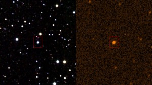 KIC 8462852 u infracrvenom (lijevo) i ultraljubičastom (desno) dijelu spektra (FOTO: Wikimedia)