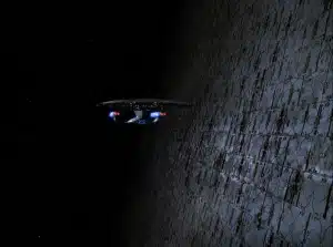USS Enterprise-D u orbiti Dysonove sfere - Star Trek: The Next Generation (FOTO: Memory Alpha)