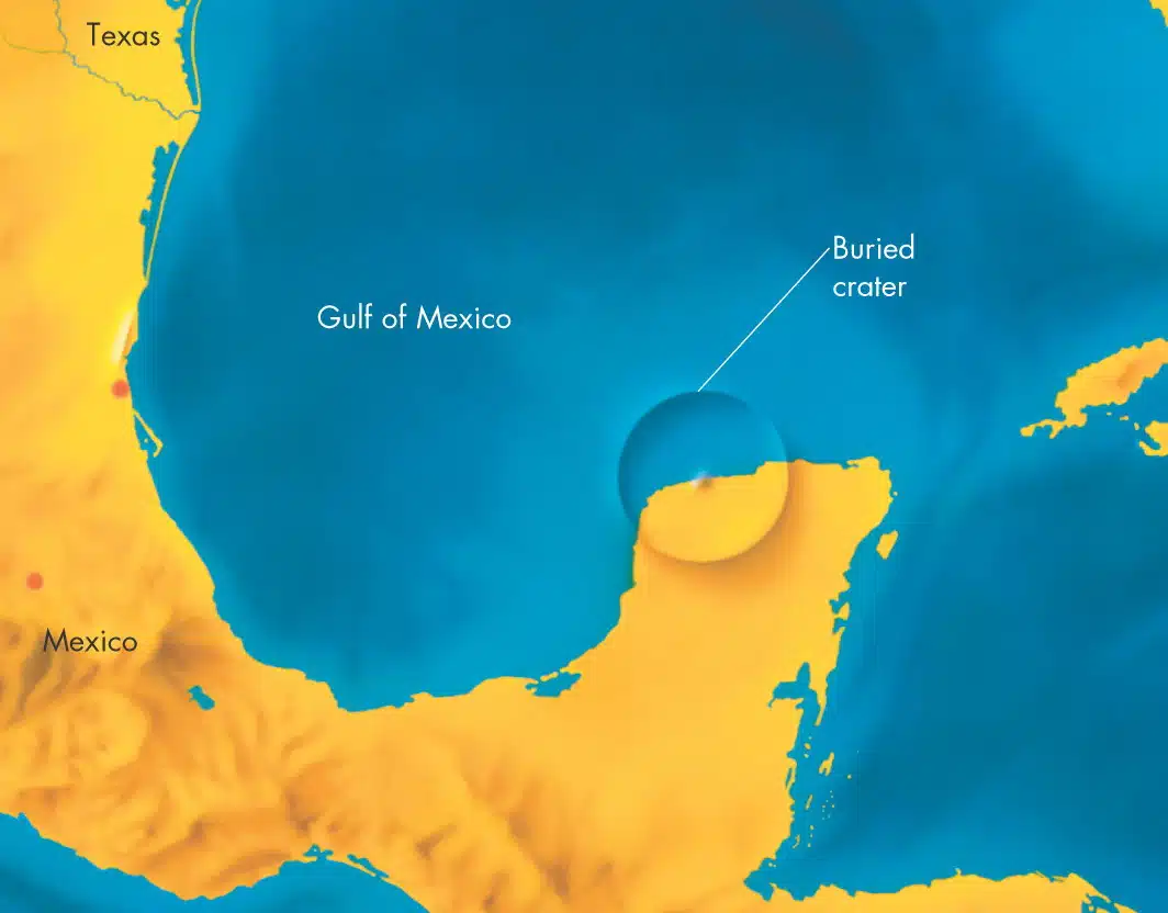 Udar asteroida na području poluotoka Yucatan drži se najizglednijim uzrokom izumiranja dinosaura (Credit: pics-about-space.com)