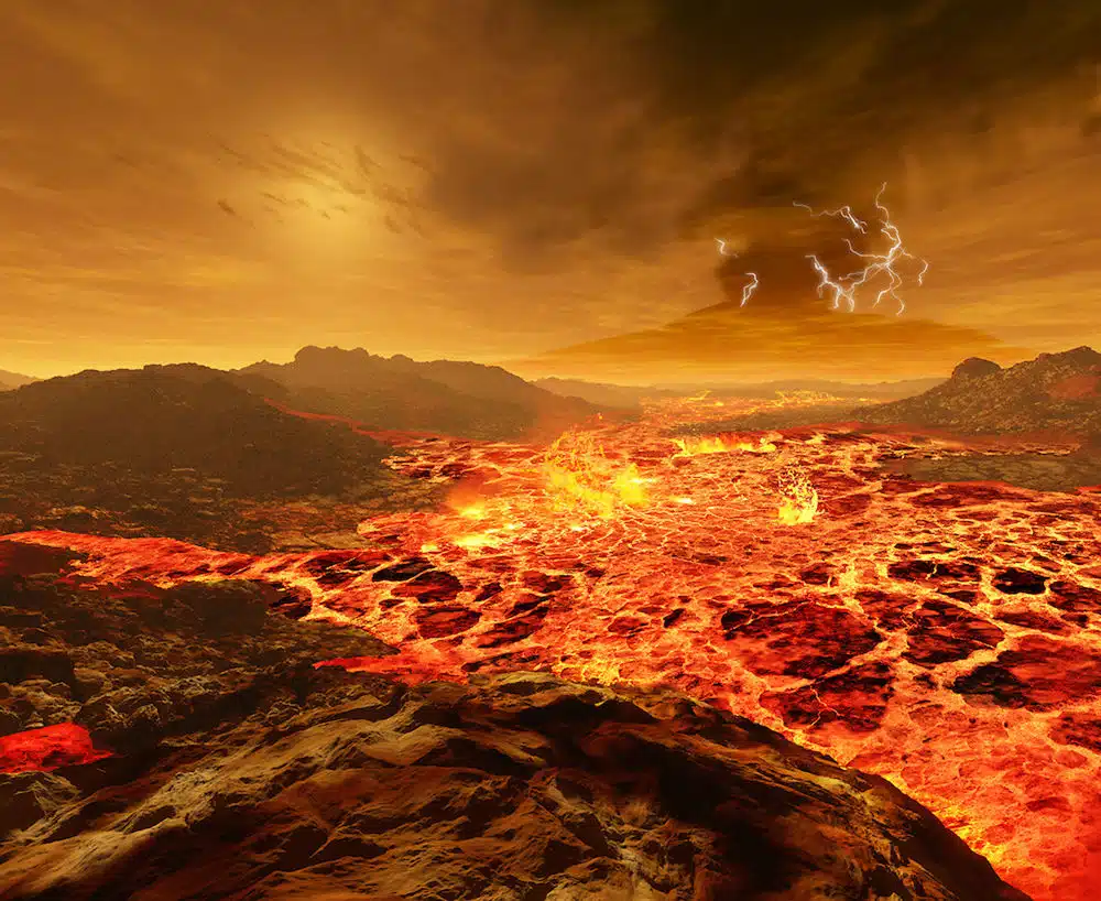Kroz gustu atmosferu Venere zrake Sunca teško se probijaju (Credit: Ron Miller)