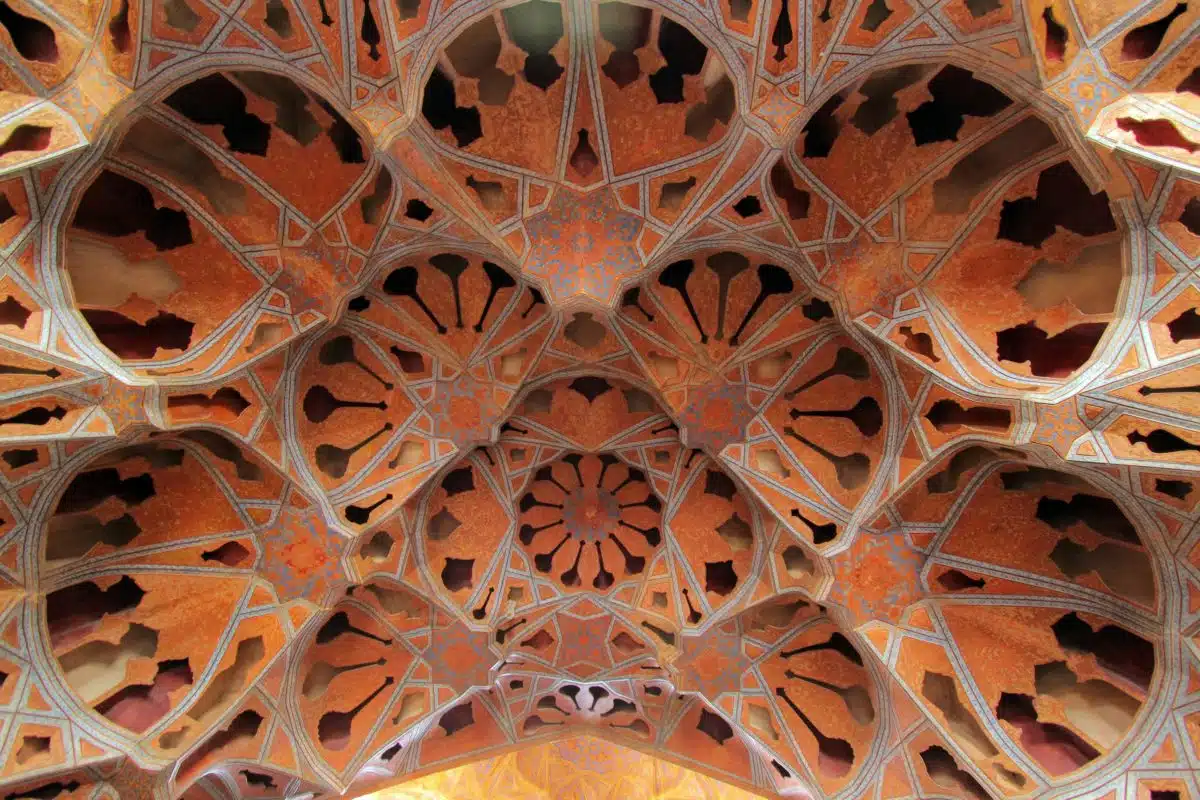 fraktali u arhitekturi, strop Ali Qapu